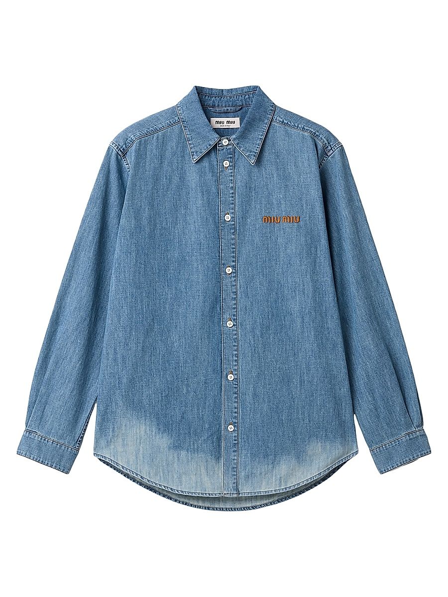 Women's Chambray Shirt - Blue - Size 6