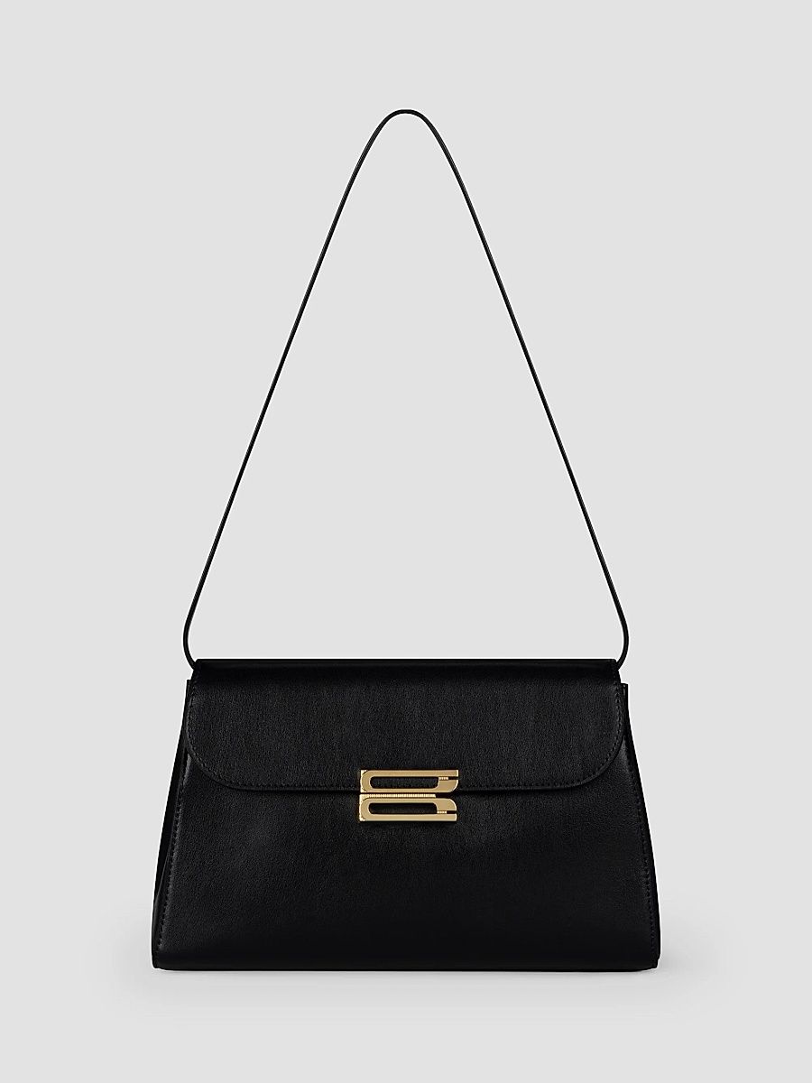 Victoria Beckham Women's Dorian Leather Trapeze Shoulder Bag - Black