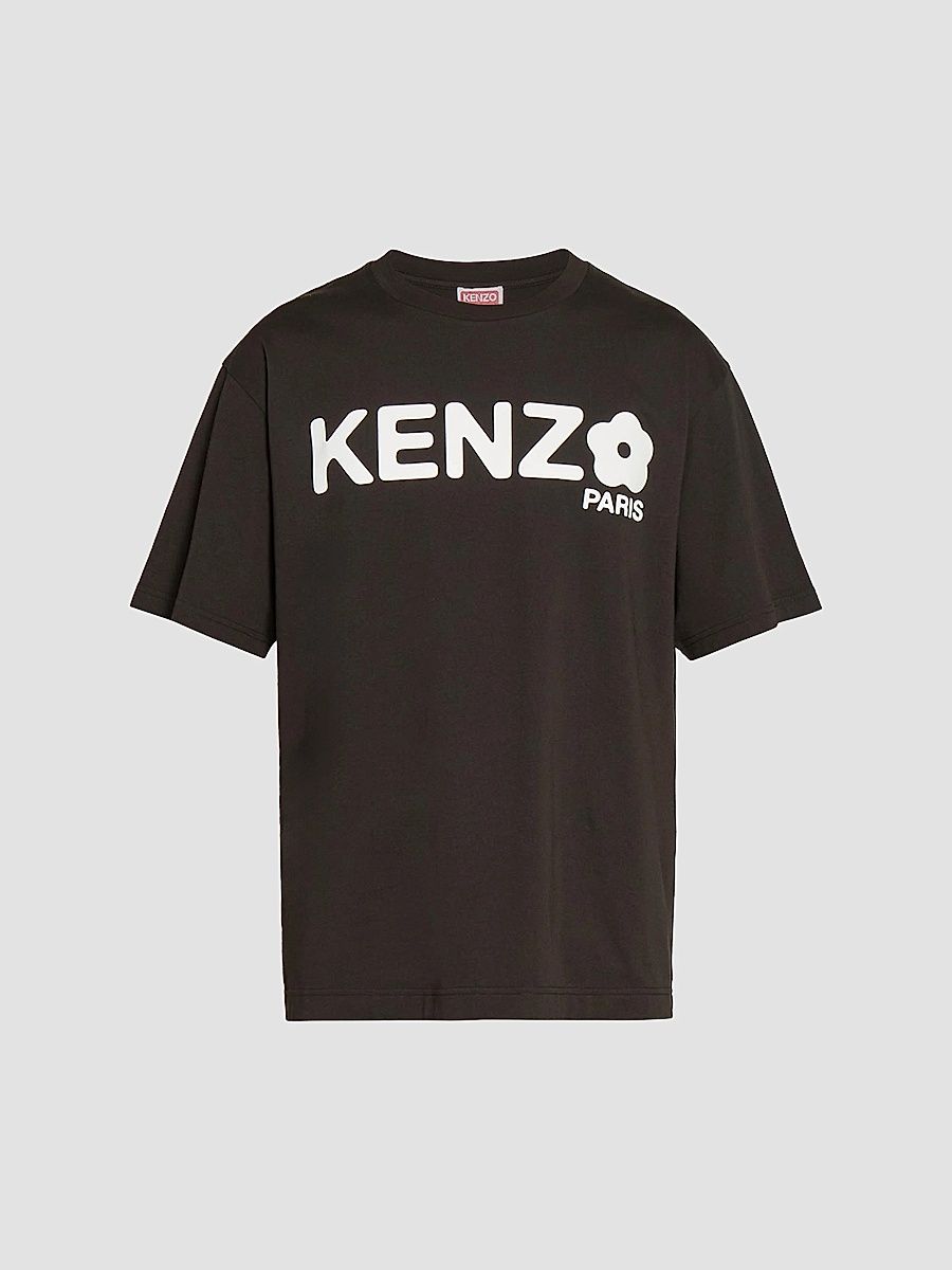 Kenzo Men's Boke 2.0 Logo Cotton Oversized T-Shirt - Black - Size Small