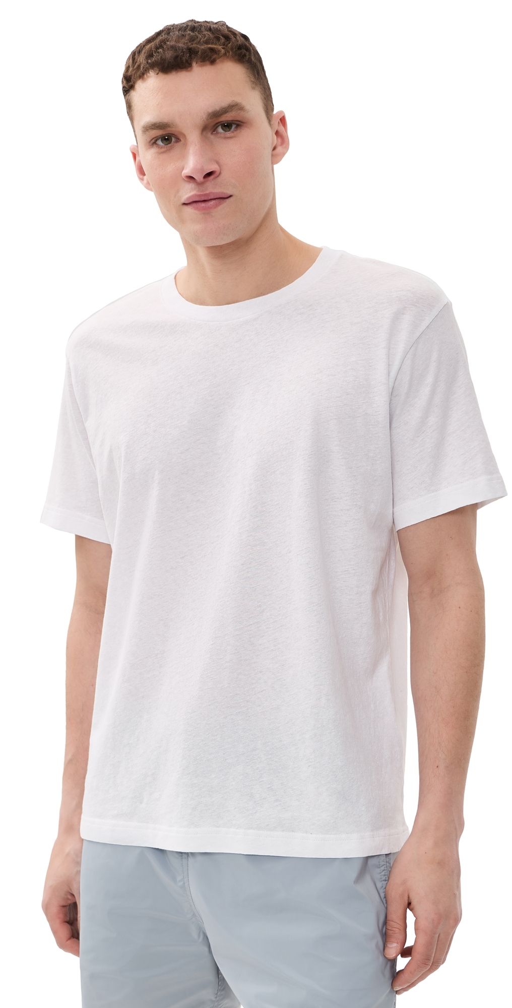 Frescobol Carioca Dinis Linen Blend T-Shirt White XXL