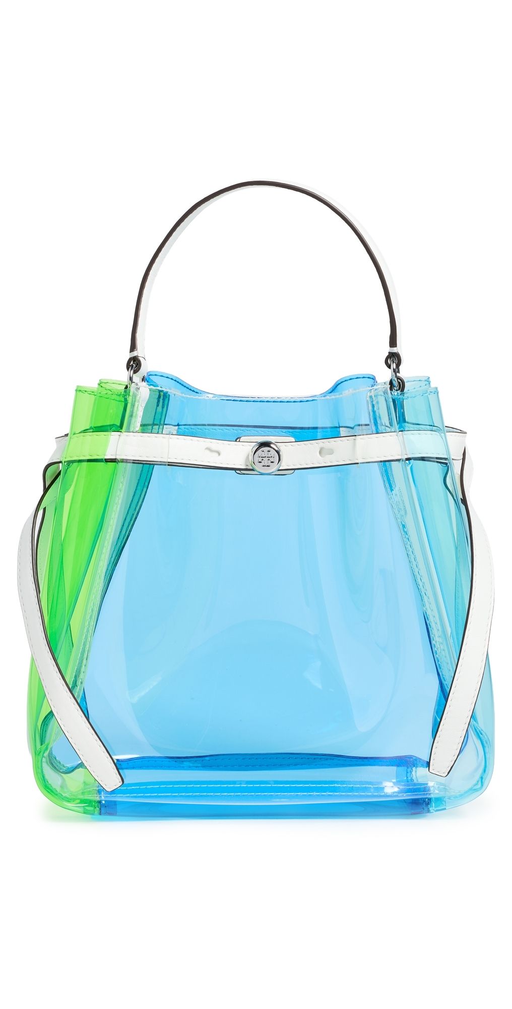 Tory Burch Romy Colorblock Jelly Bucket Bag Multi One Size