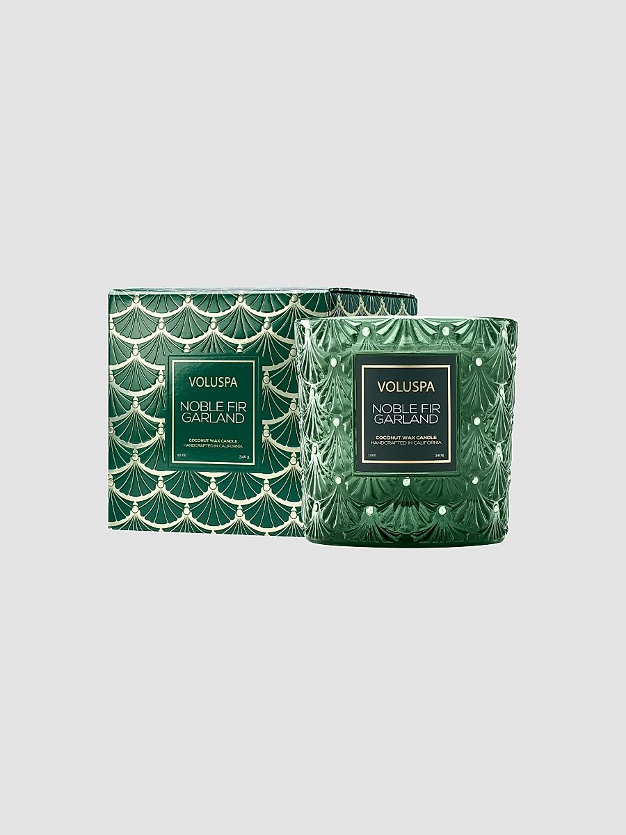 Noble Fir Garland Classic Candle