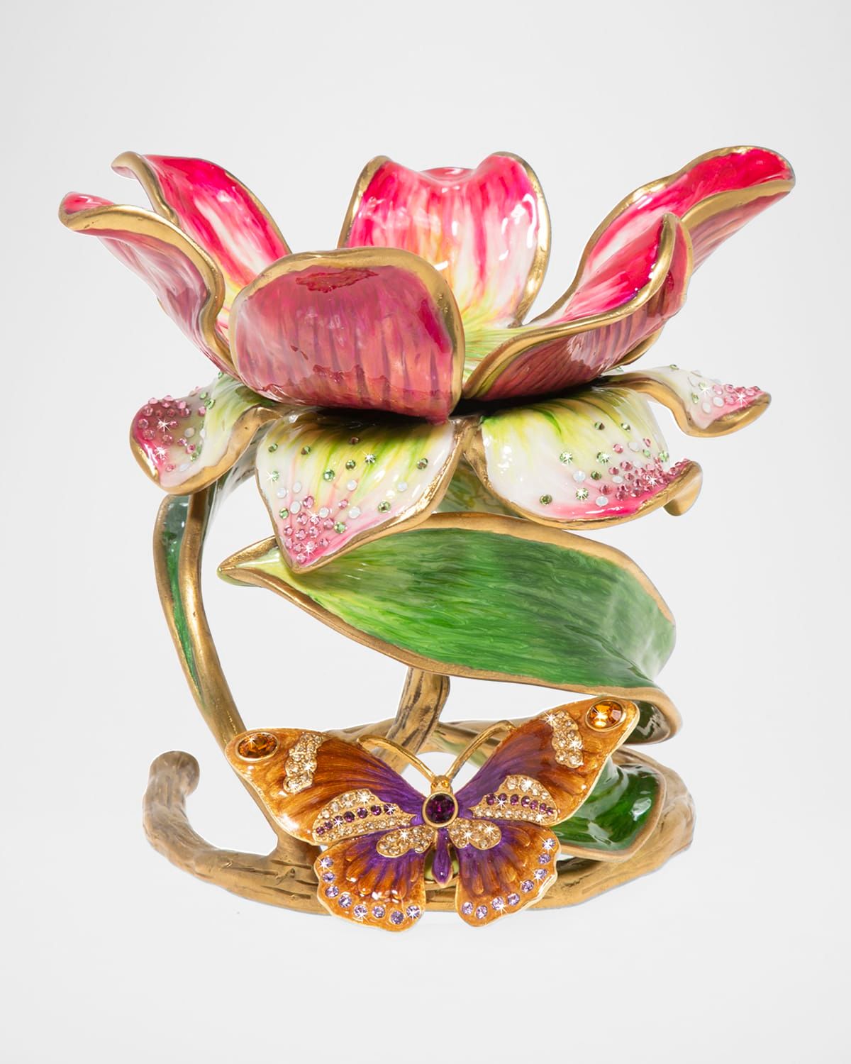 Floral 7" Pillar Candle Holder