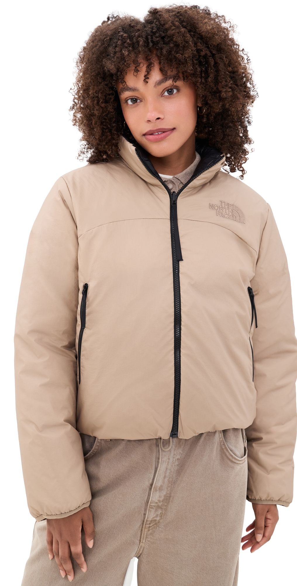 The North Face Pertex Nuptse Reversible Jacket Garnet/TNF Black L