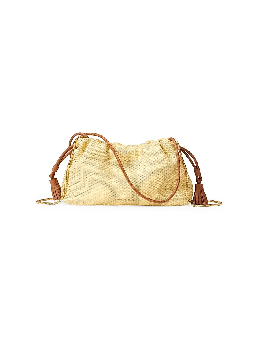 Women's Small Stash Raffia Clutch - Beige Hazelwood