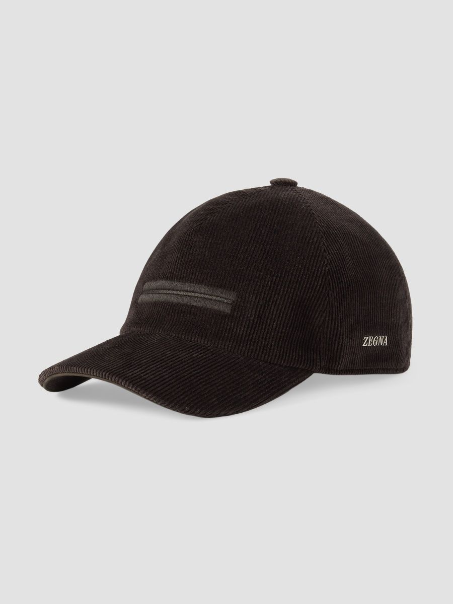 ZEGNA Men's Cashco Baseball Cap - Dark Brown - Size XL