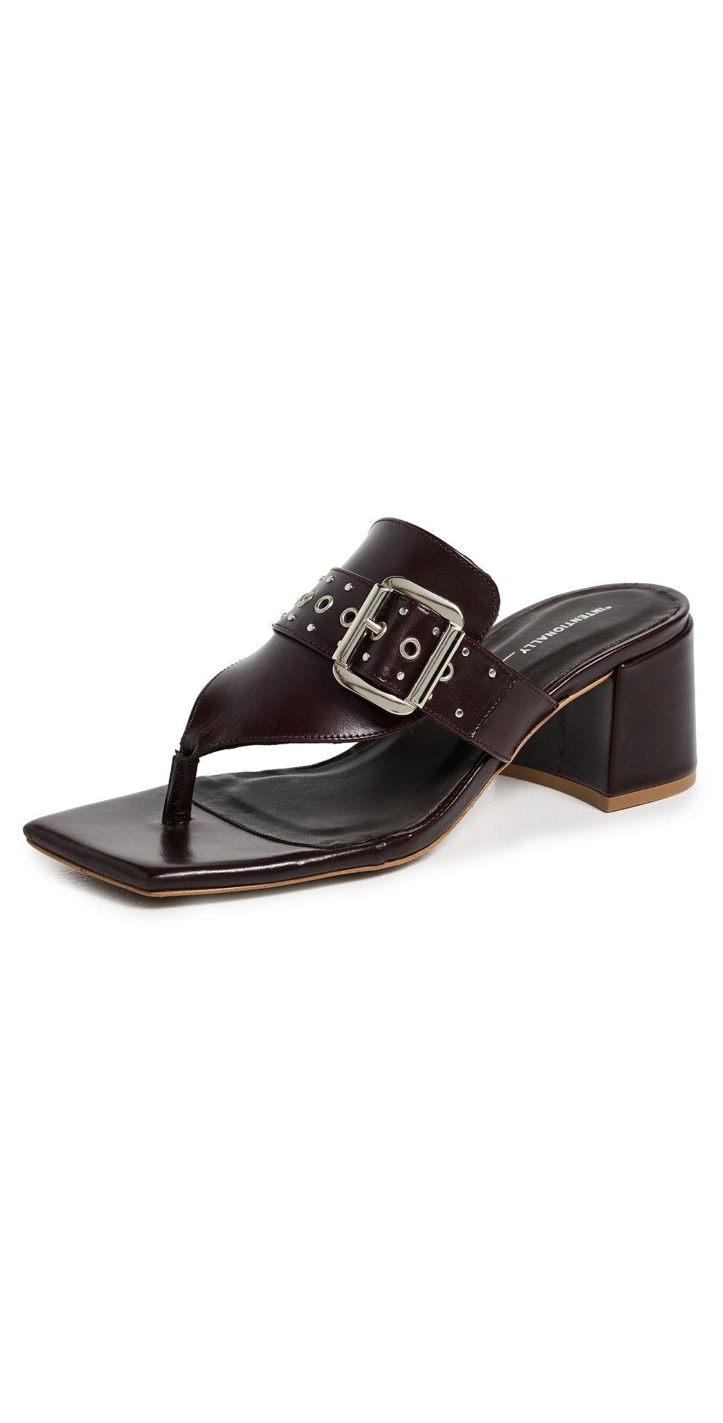 Intentionally Blank Wynona Sandals Maroon 37
