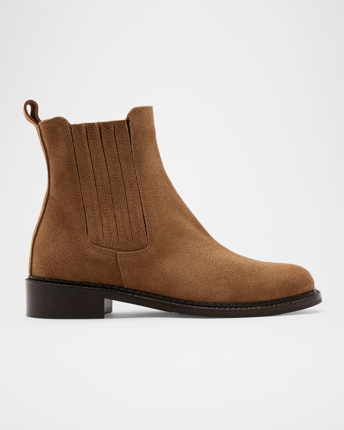 Siera Suede Chelsea Booties