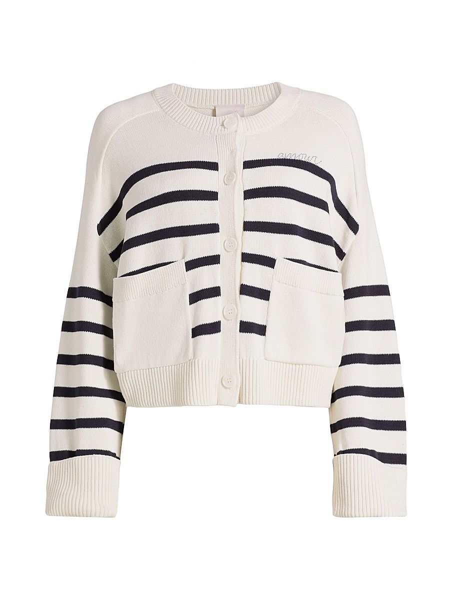Women's Berenice Amour Cardigan - Ivory Navy - Size Large