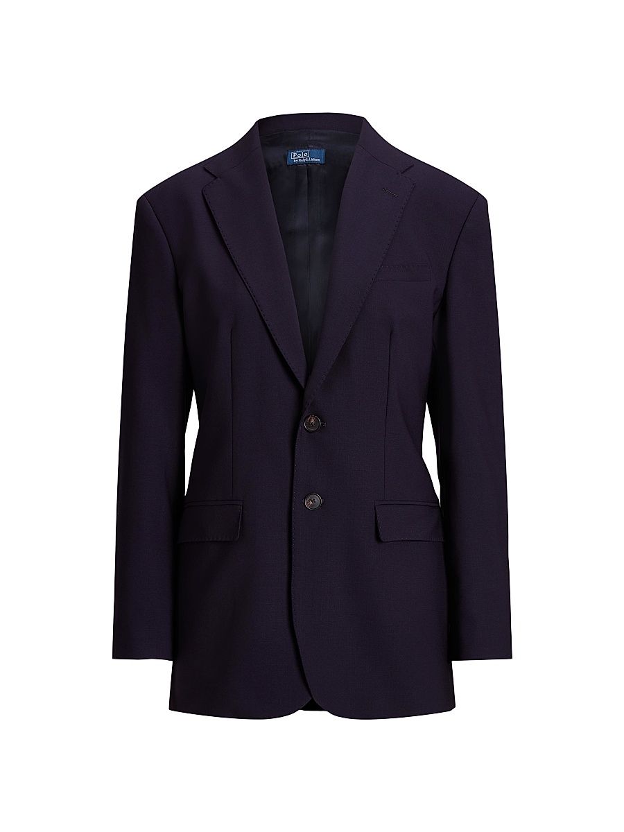Women's Wool Blend Blazer - Navy - Size 8