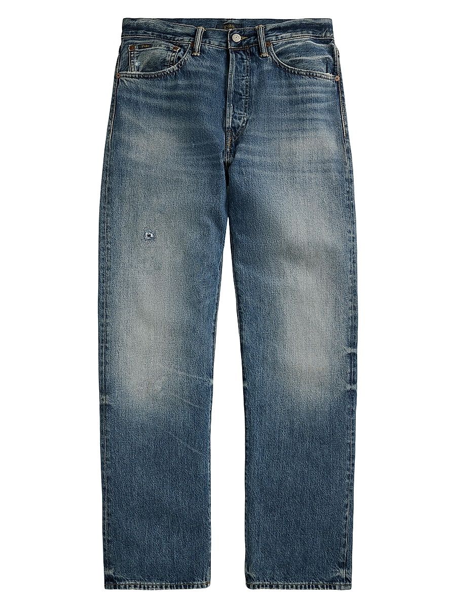 Men's Heritage Distressed Straight Jeans - Kensington Wash - Size 40