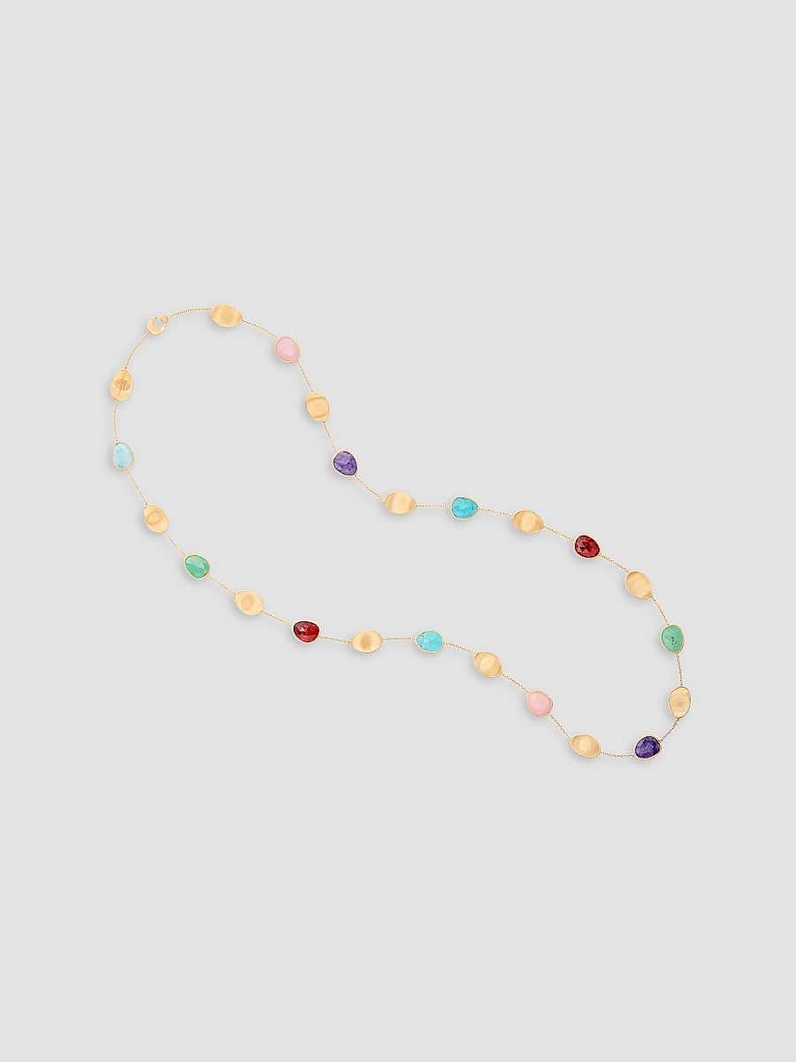 Women's Lunaria 18K Yellow Gold Multi-Stone Petal Necklace