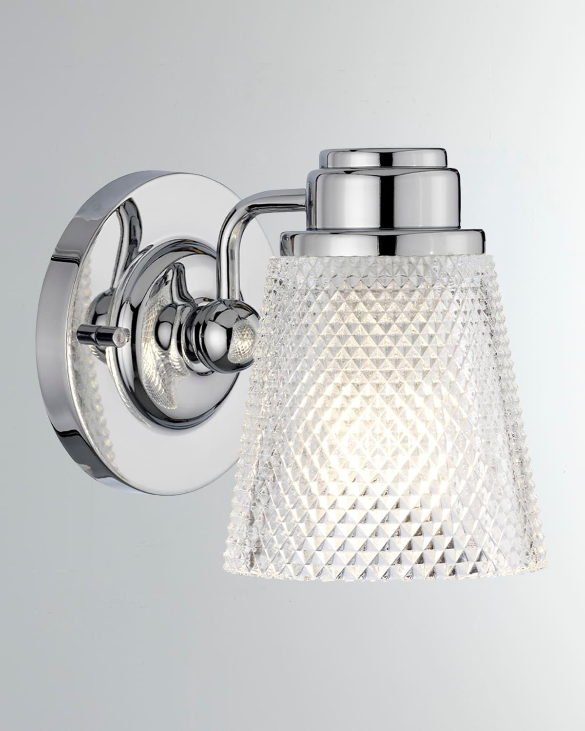 Hudson 1-Light Bath Light in Polished Chrome