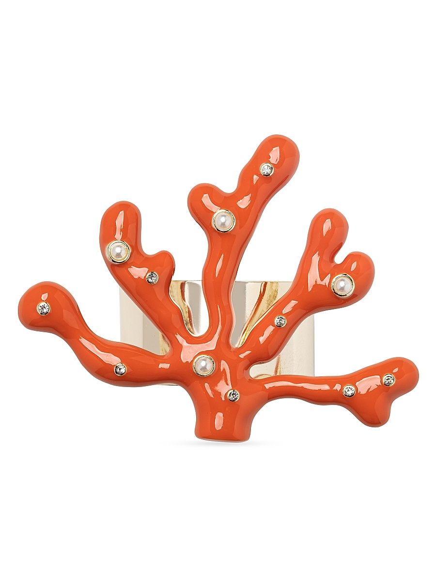Coral Napkin Rings - Coral