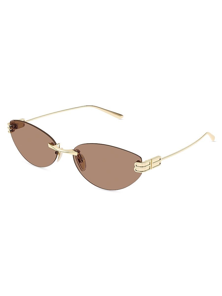 Women's Gossip 61MM Cat-Eye Sunglasses - Gold Brown