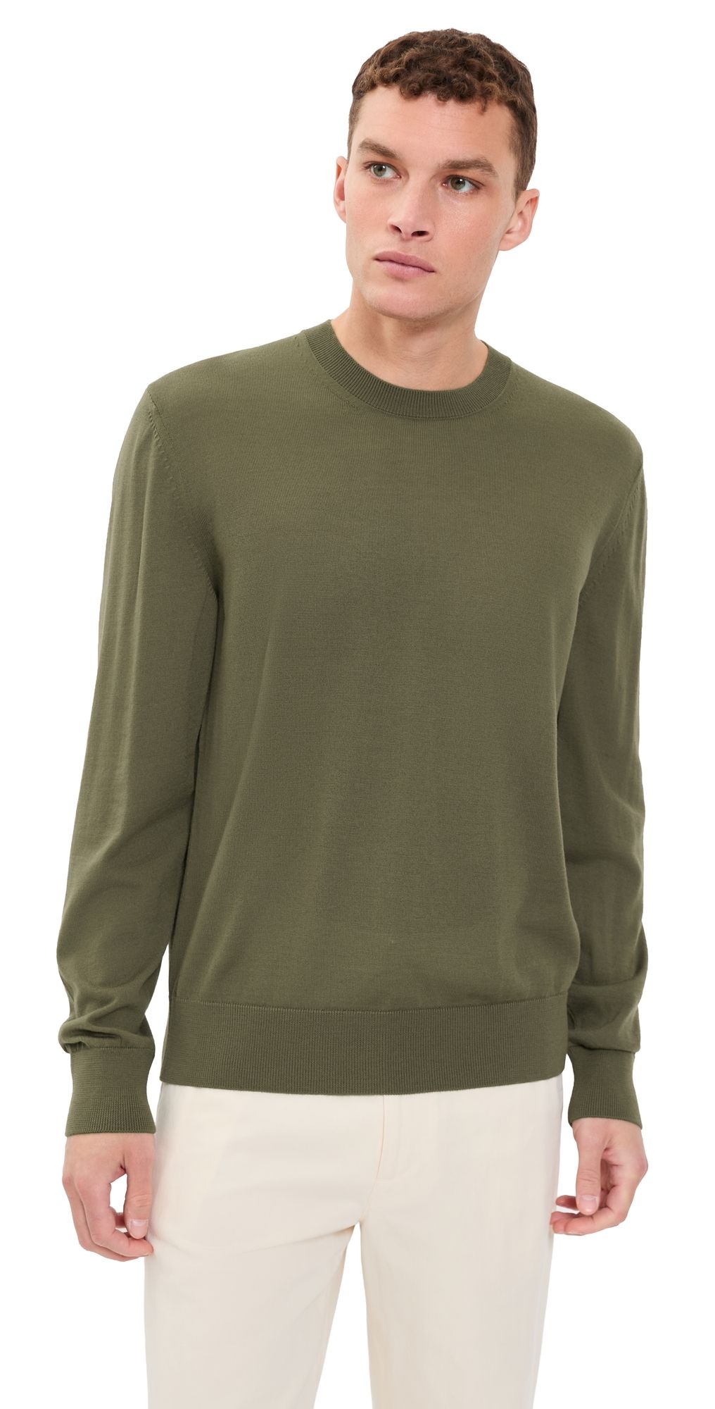 BOSS H-Leno Crew Neck Sweater Olive Night M