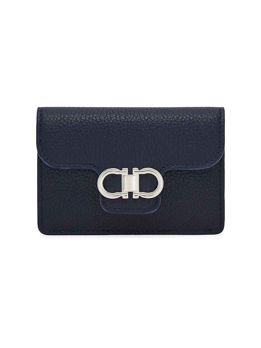 Women's Gancini Wallet - Navy Haze Optic White