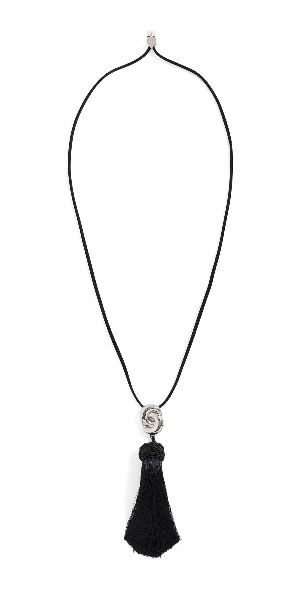 Luv Aj The Solstice Knot Tassel Necklace Silver One Size
