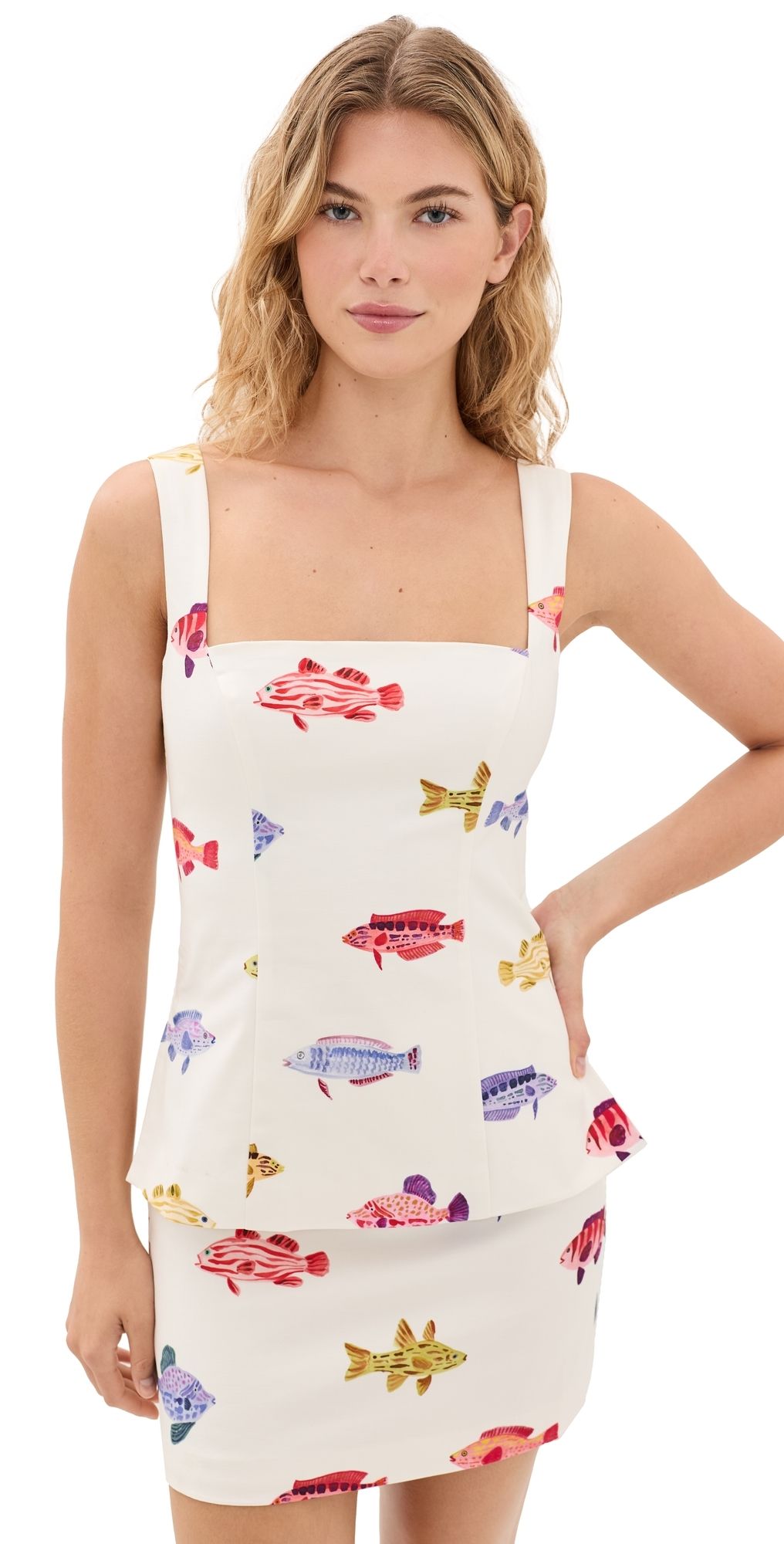 Hill House Home The Emma Top Rainbow Fish XS