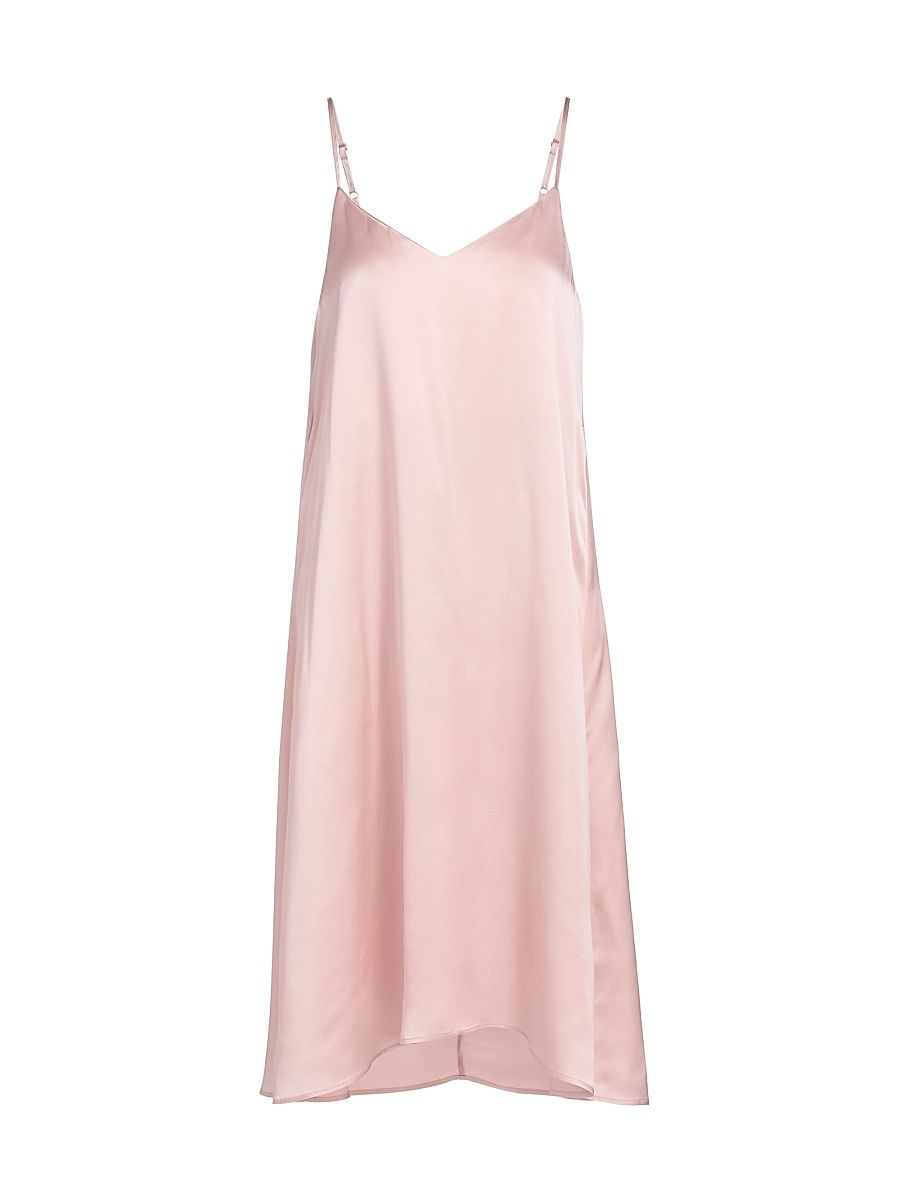 Women's Audrey Silk Slip Nightie - Papinelle Pink - Size XL
