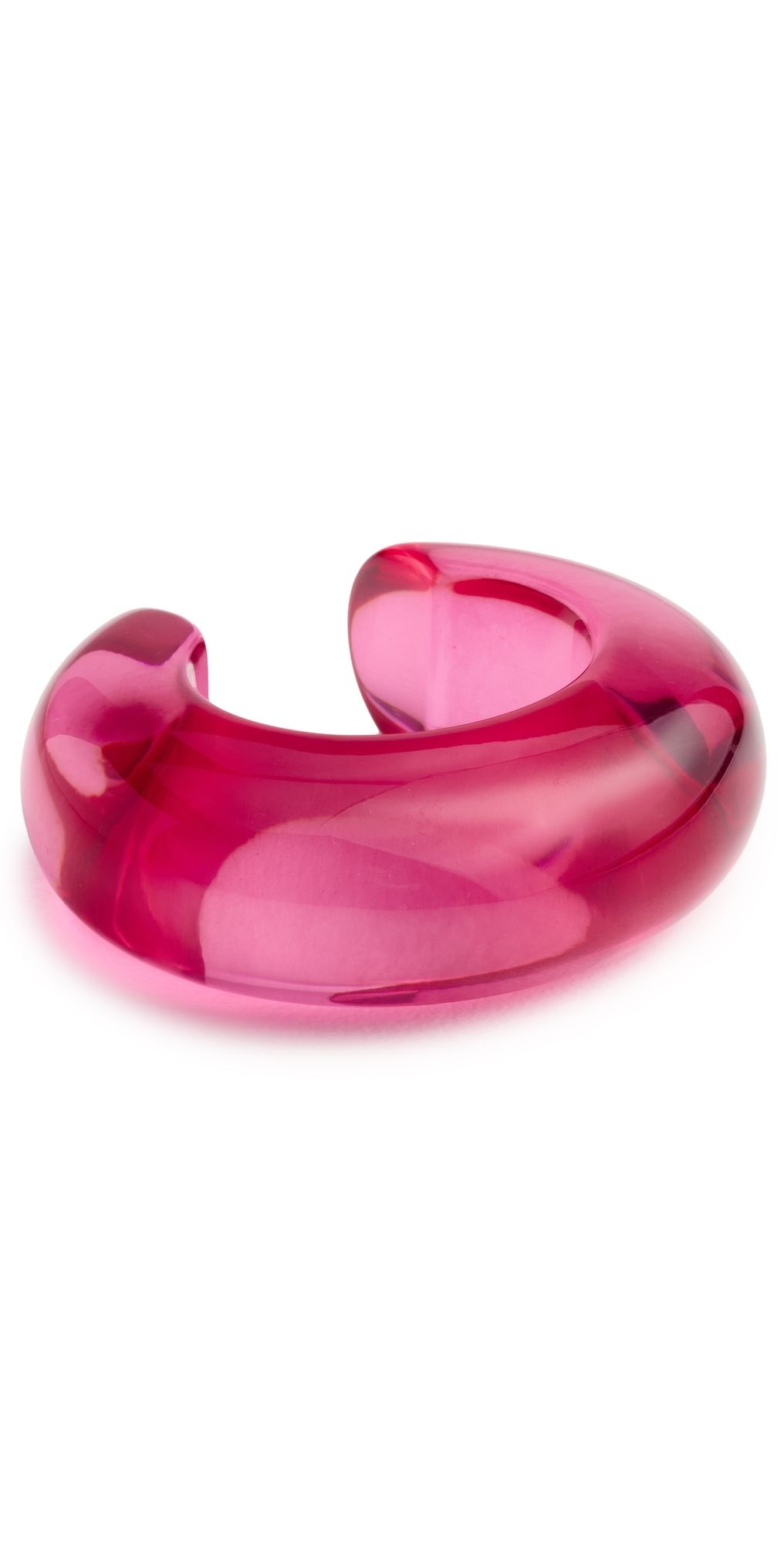Lizzie Fortunato Arc Cuff In Magenta Pink One Size