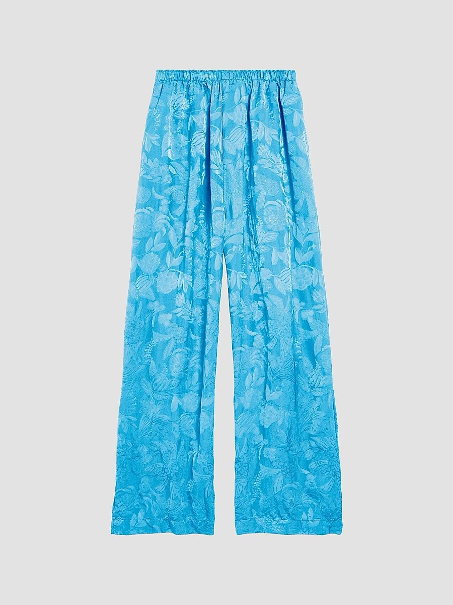 Balenciaga Women's Pyjama Pants - Sky Blue - Size 6