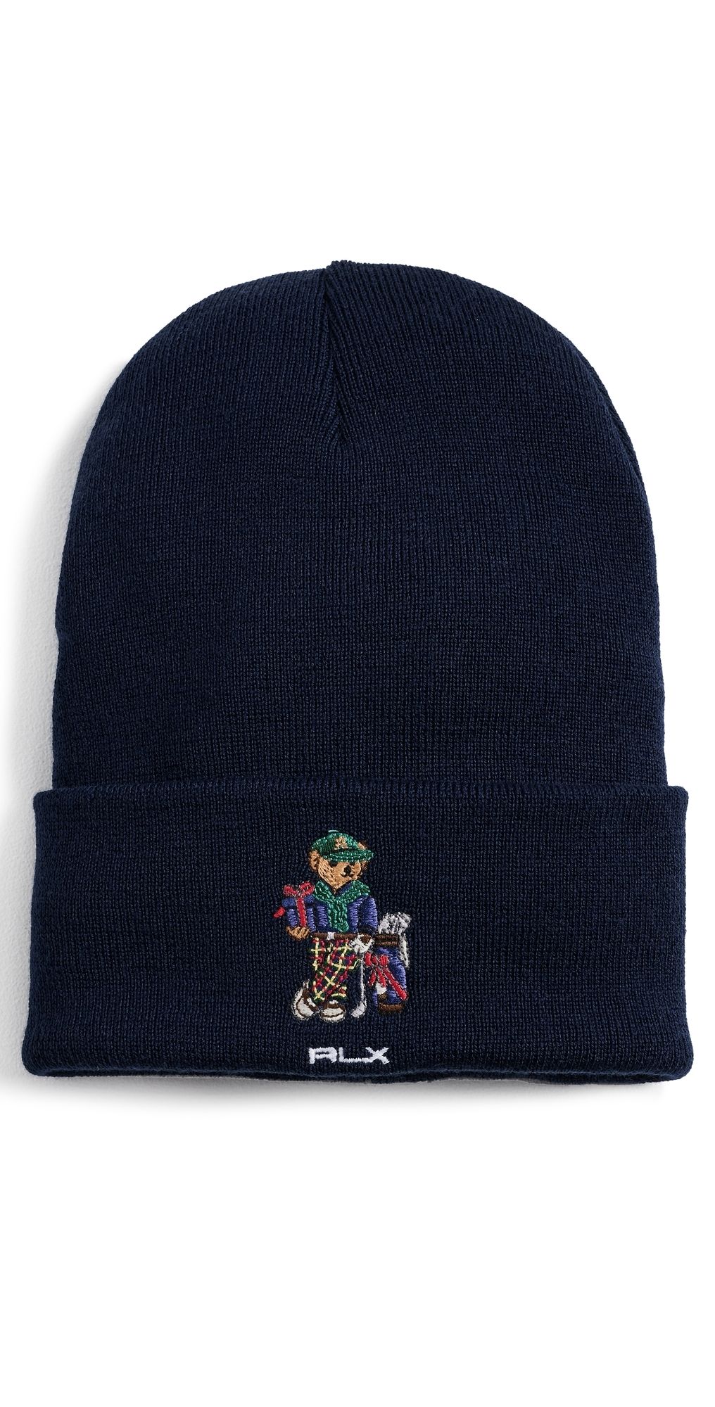 RLX Ralph Lauren Holiday Bear Gift Box Beanie Refined Navy One Size