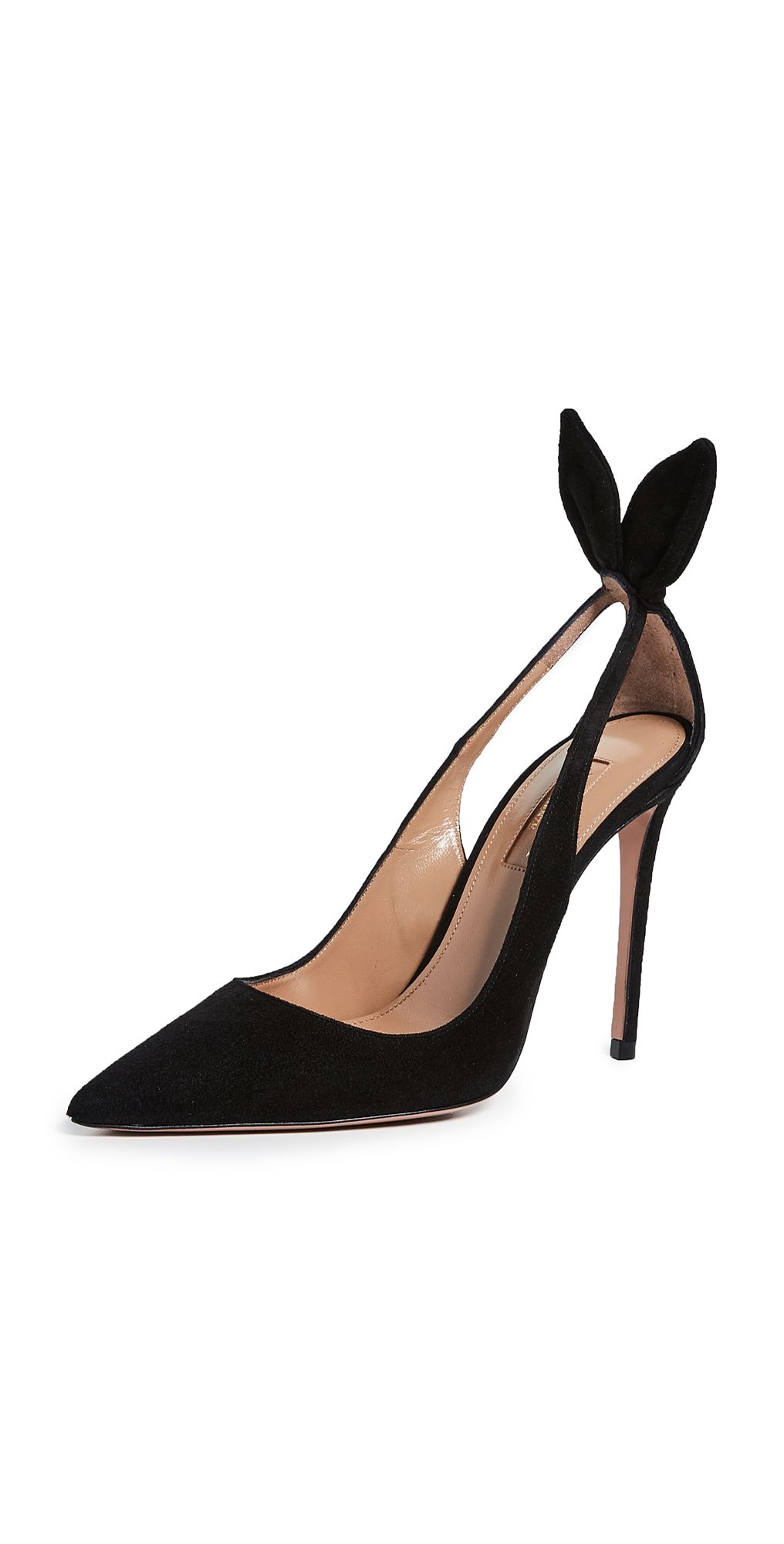 Aquazzura Bow Tie Pumps 105mm Black 42