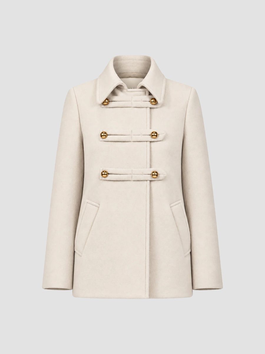 Callas Milano Women's Clara Peacoat - Burro - Size 10