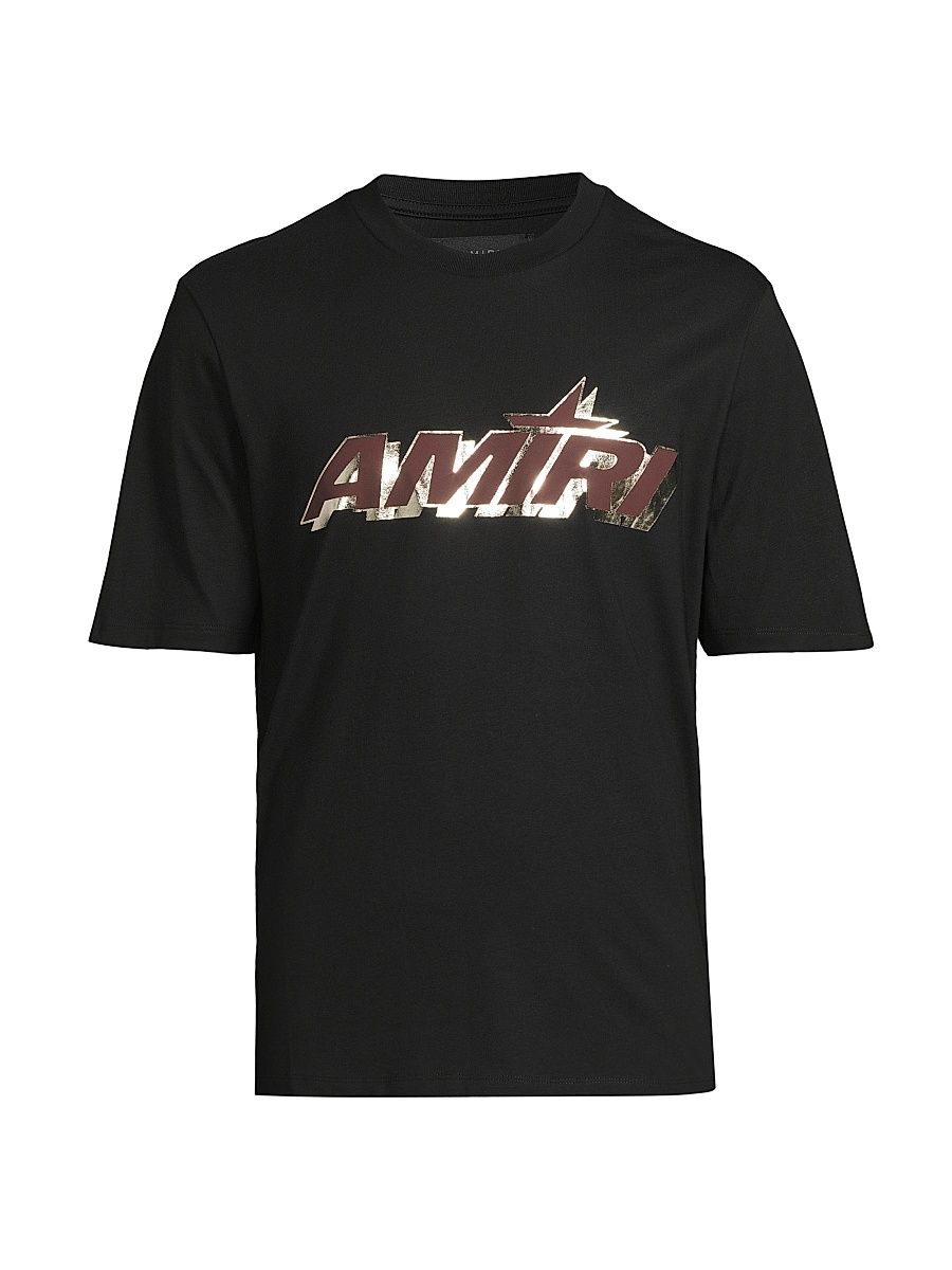 Men's Shadow Crewneck T-Shirt - Black Red - Size Medium