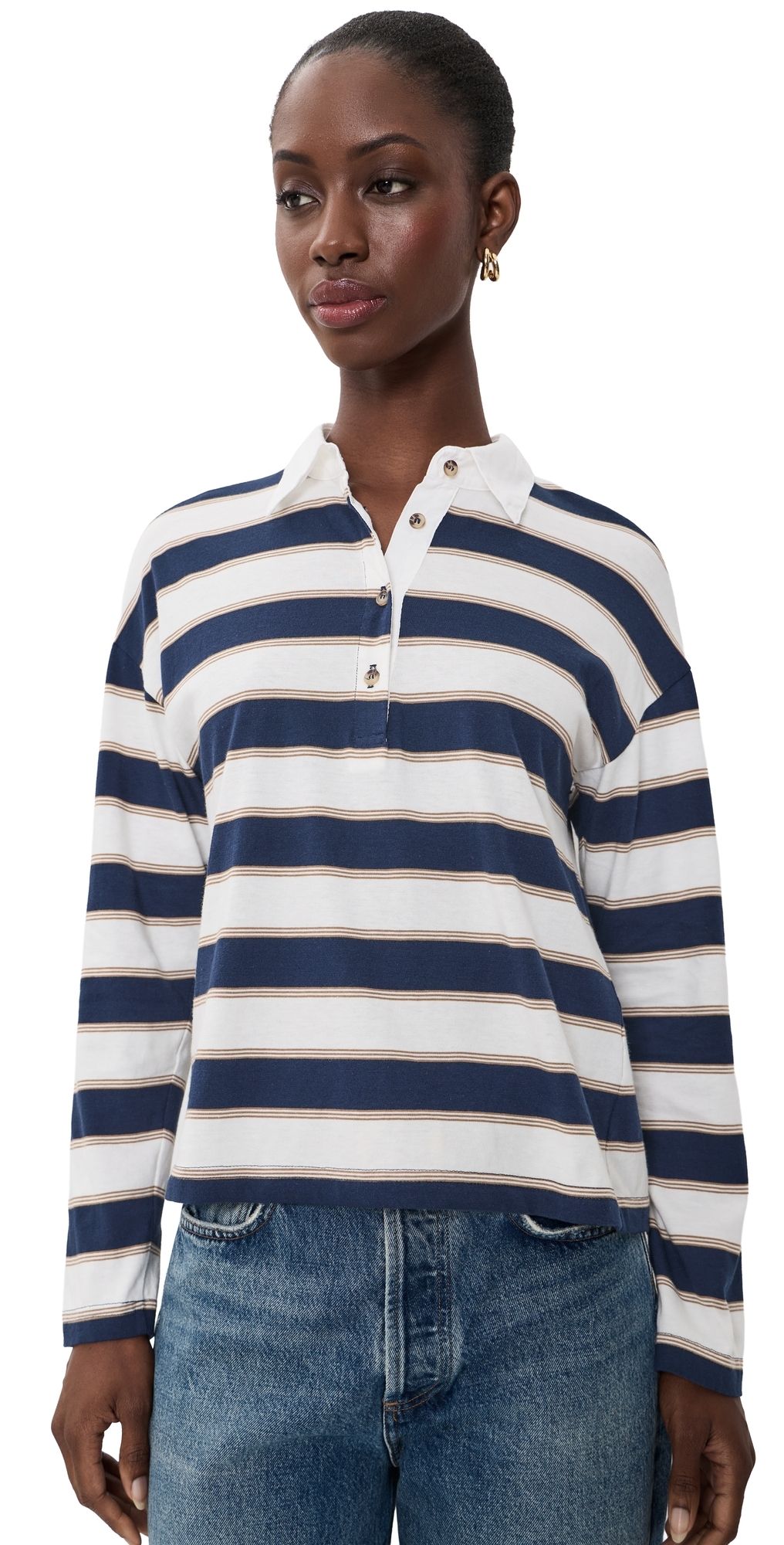 XIRENA Troy Top Navy Crescent XS