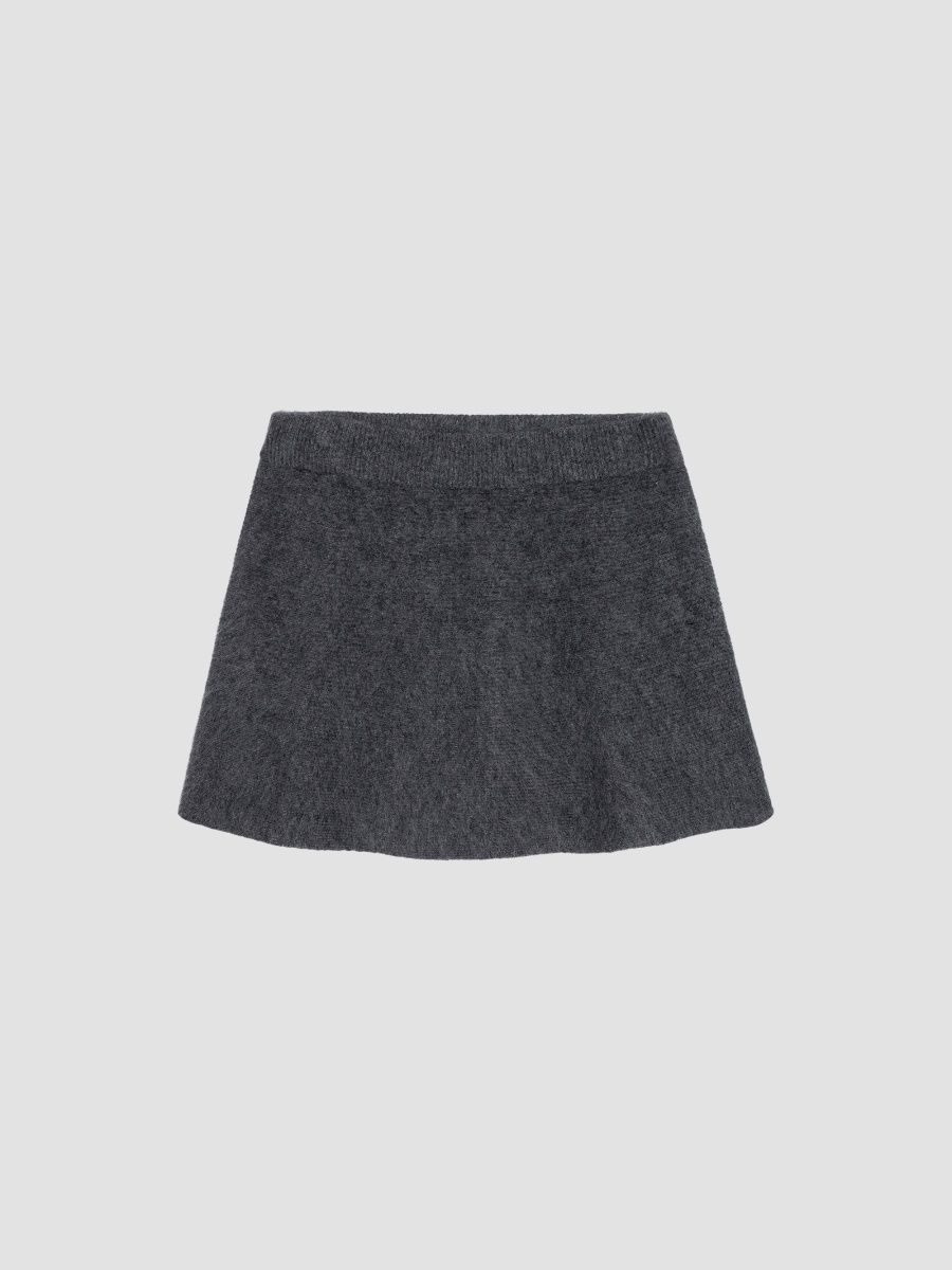 Rails Women's Gayle Wool-Cashmere A-Line Mini Skirt - Charcoal - Size XS