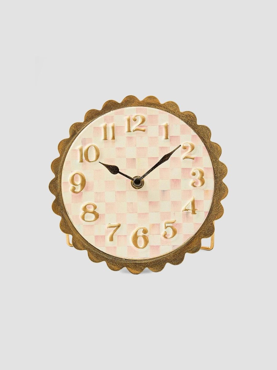 MacKenzie-Childs Checked Metal Clock