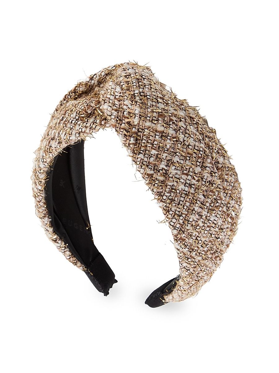 Women's Trish Tweed Headband - Camel Gold