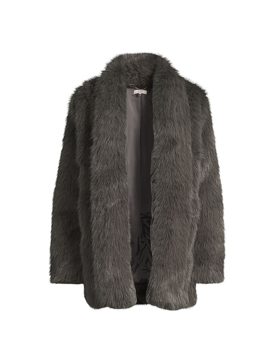 Et Ochs Women's Cooper Pelted Coat - Charcoal - Size XL