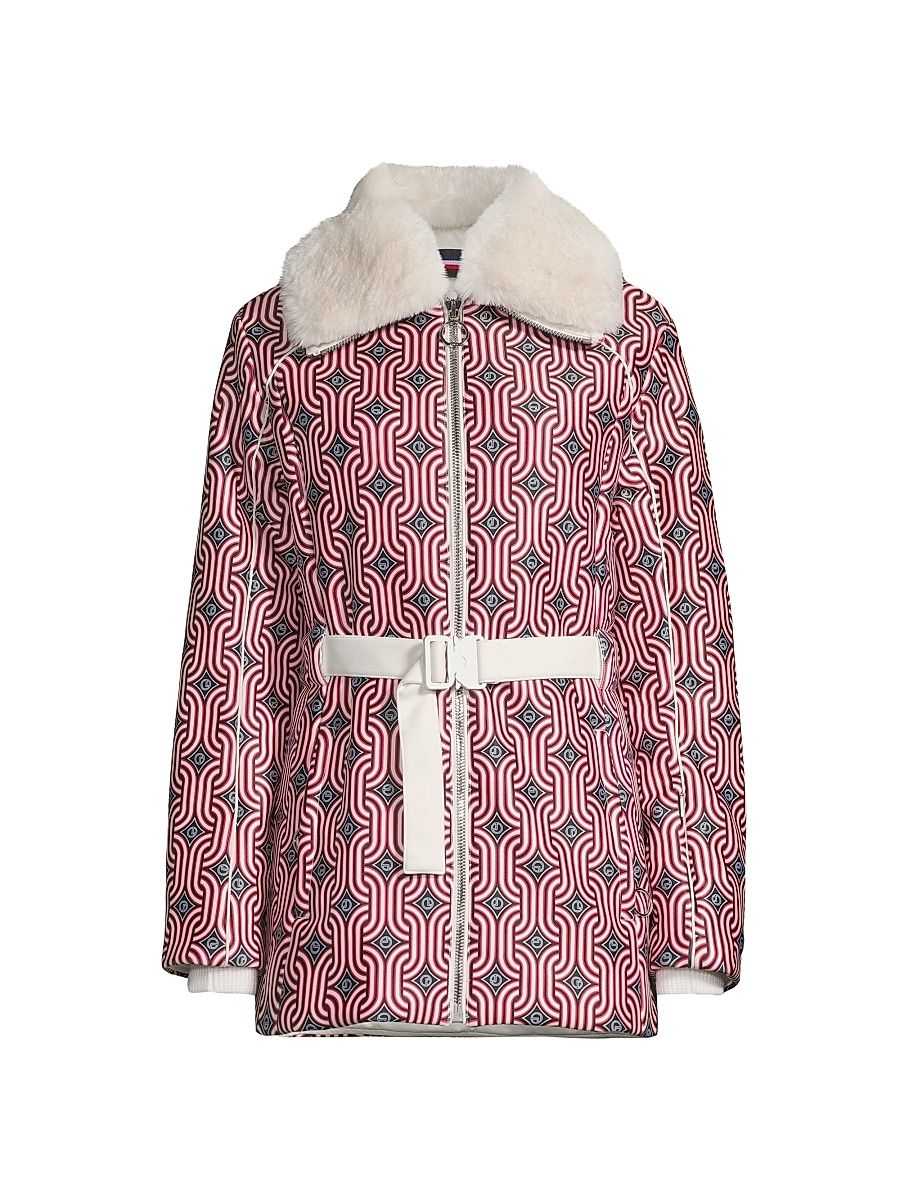 Women's Clea Sixties Faux Fur-Trimmed Jacket - Sixties - Size 8