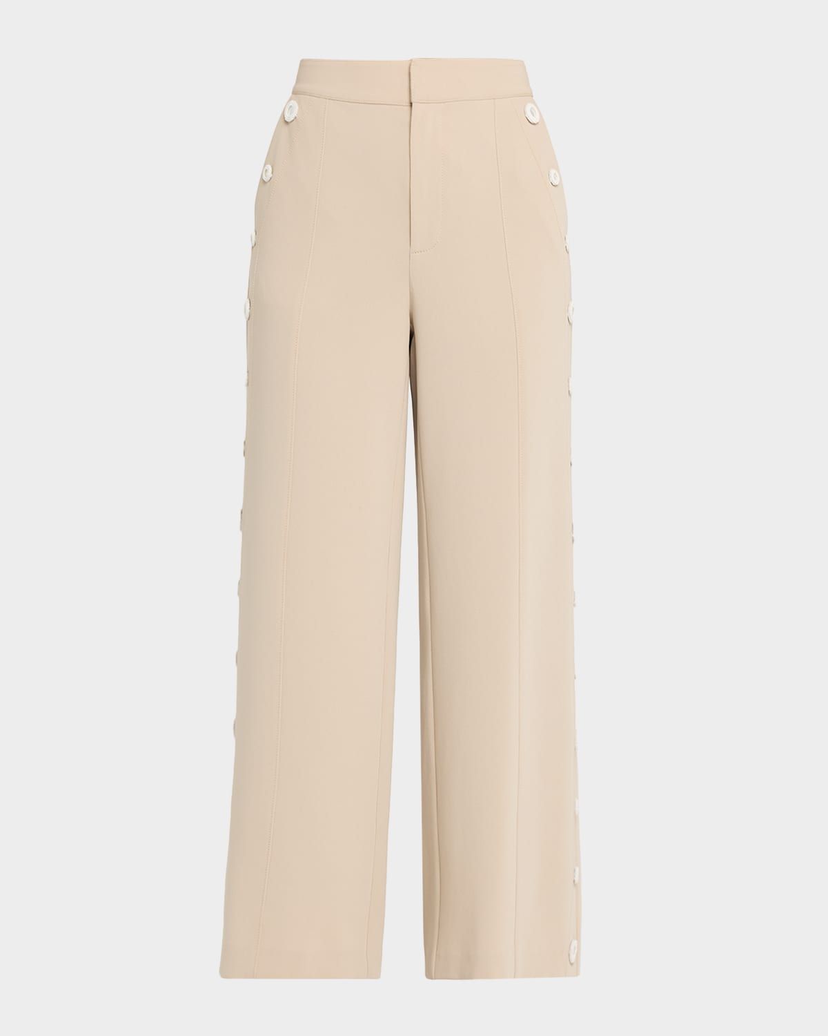 Wide-Leg Crochet Mirror Pants