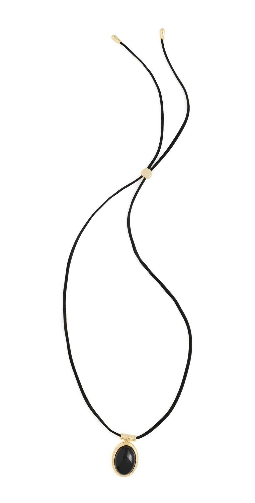 Luv Aj The Midnight Mesa Cord Necklace Gold One Size