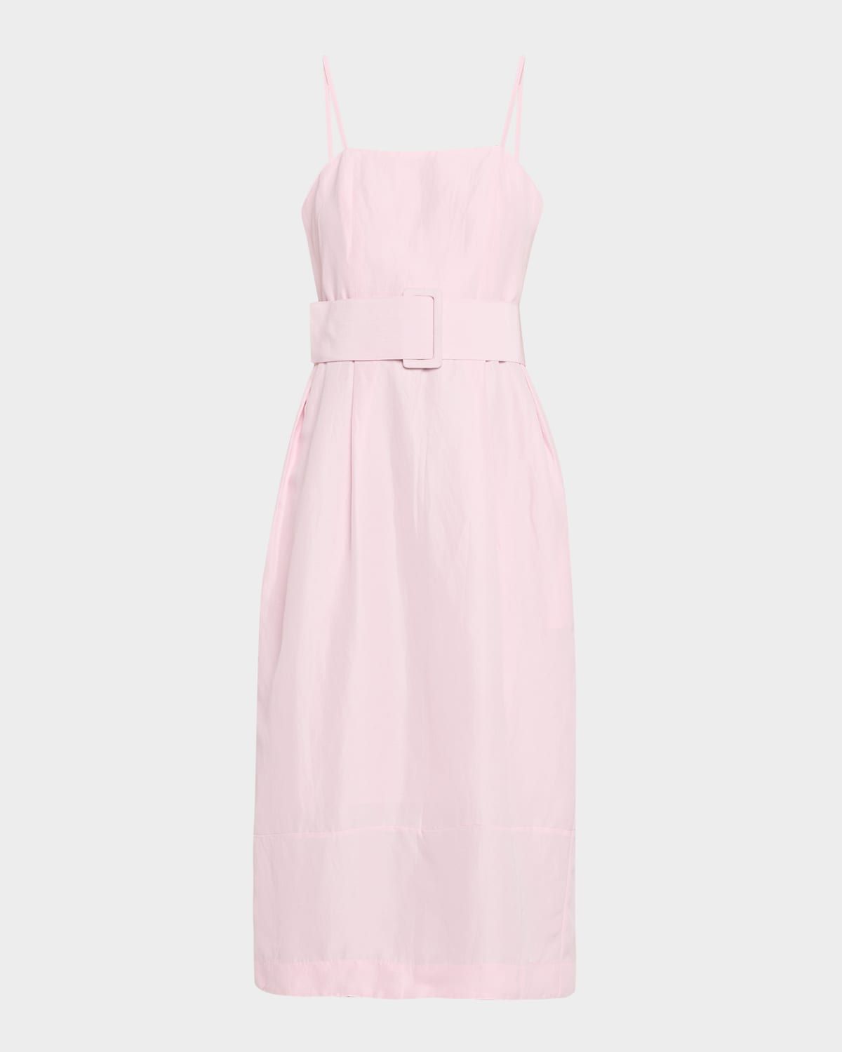 Artichoke Sleeveless Belted Midi Dress