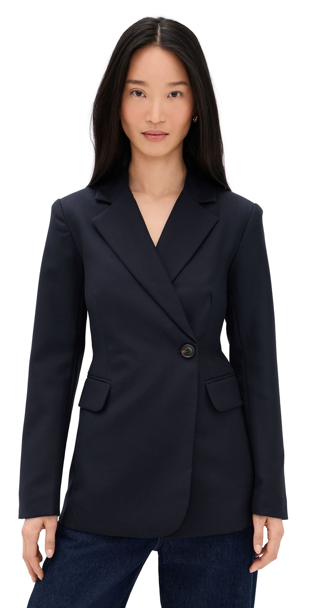 Joe's Jeans The Mecah Wrap Blazer Navy 0