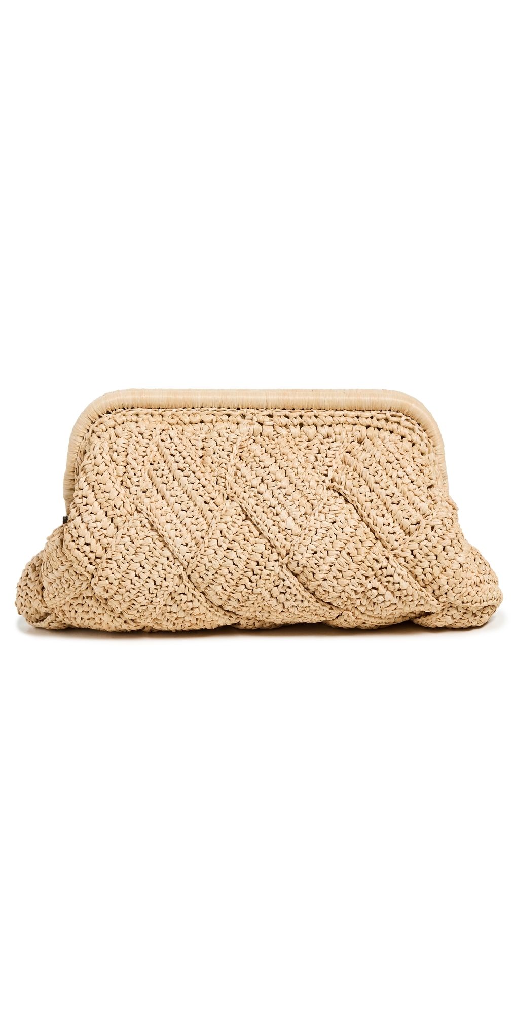 BTB Los Angeles GiGi Frame Clutch Natural One Size
