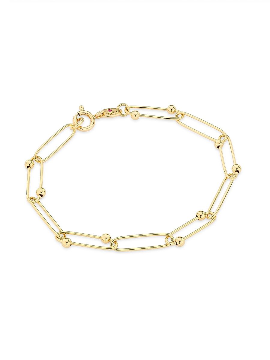 Women's Tiny Treasures 18K Yellow Gold Ball Chain Bracelet - Yellow Gold