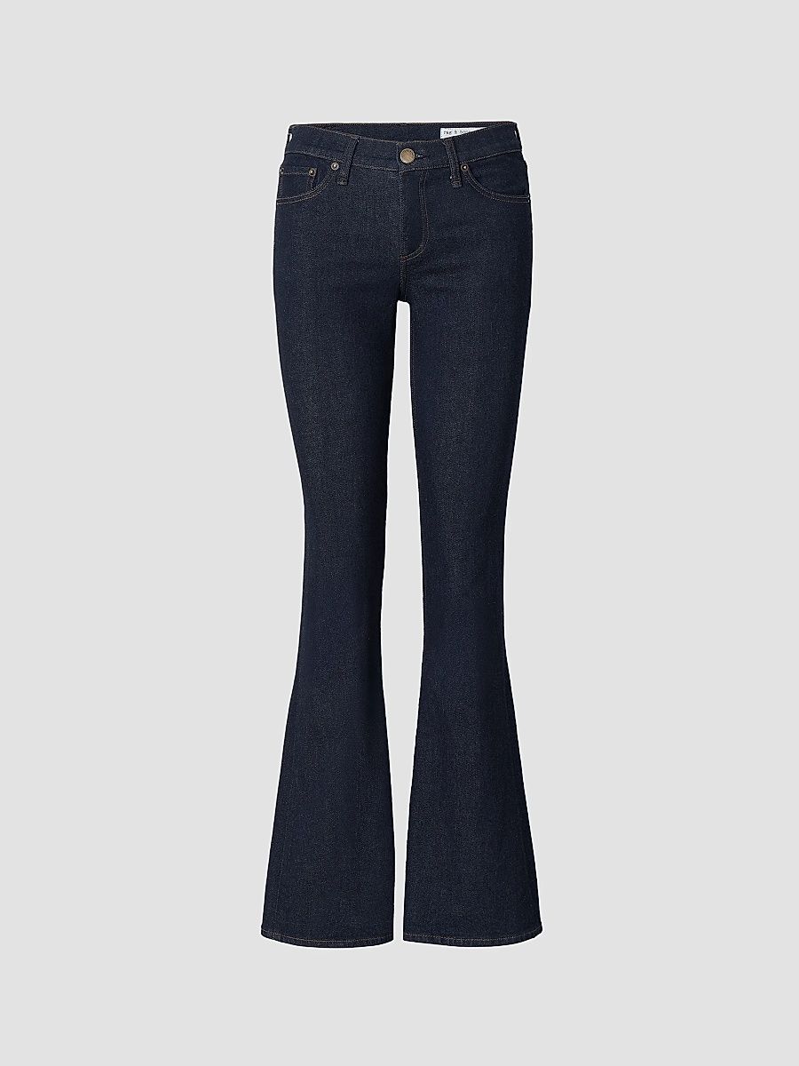 Women's Kinsley Low-Rise Full Bootcut Jeans - Dark Rinse - Size 26