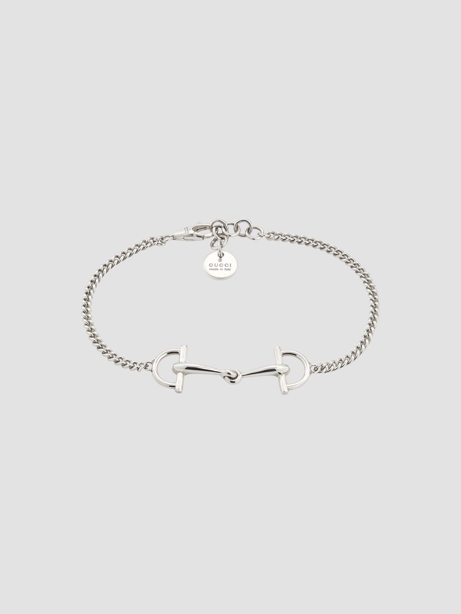 Gucci Men's Gucci Staffa Sterling Silver Chain Bracelet - Silver - Size 18