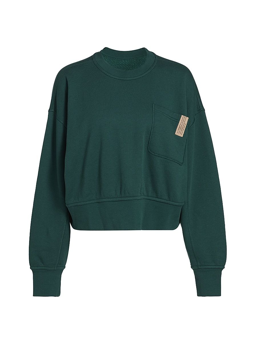 Women's Silksweats Reversible Seam Sweatshirt - Noble Green - Size Small