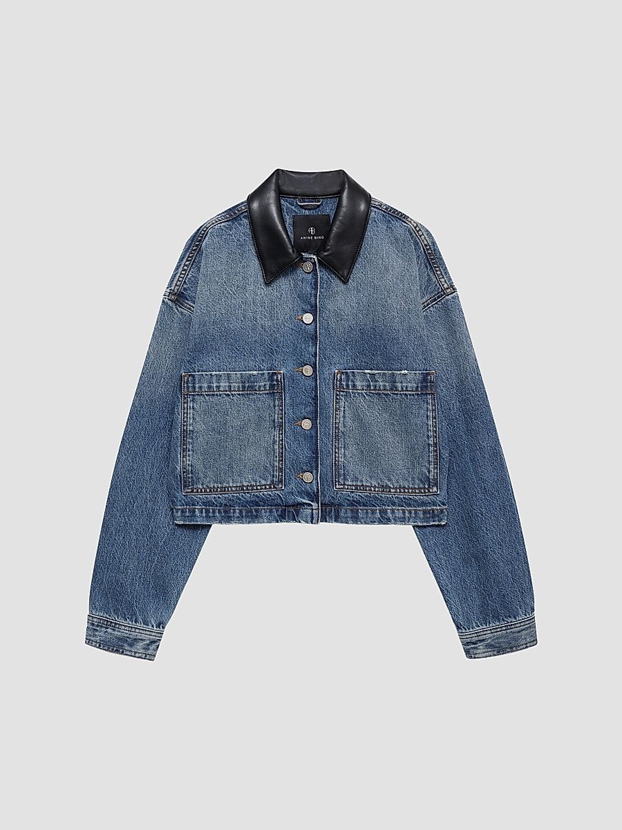Women's Yuma Denim Jacket - Washed Blue - Size Large