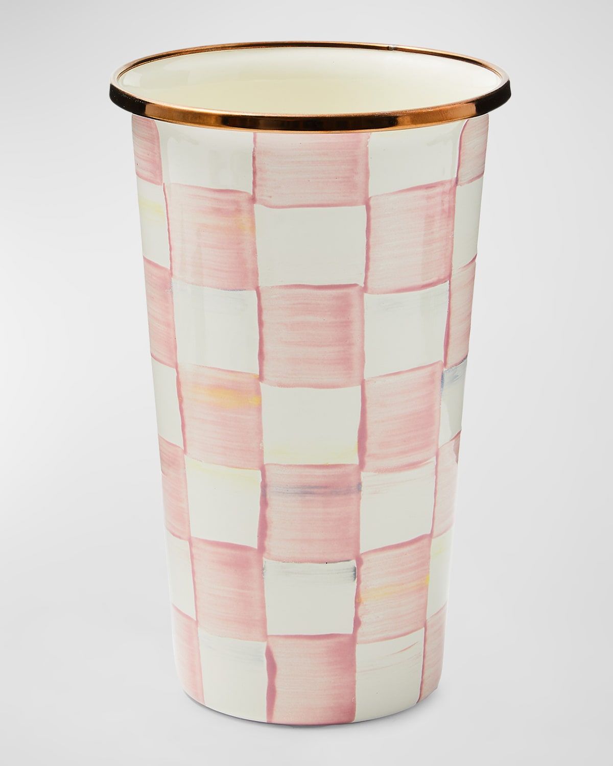 Rosy Check Enamel Tumbler, 20 oz.