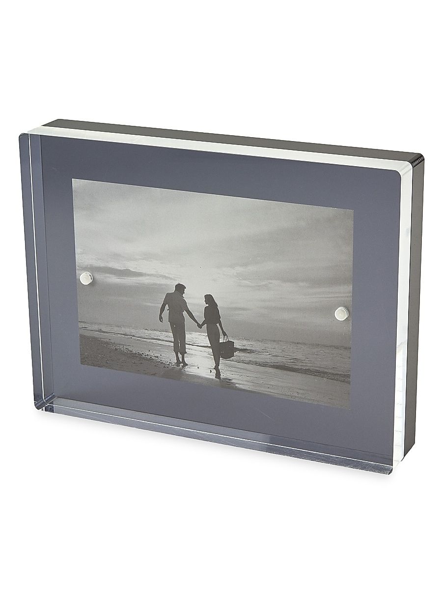 Floating Block Frame - Silver - Size 5'' x 7 ''