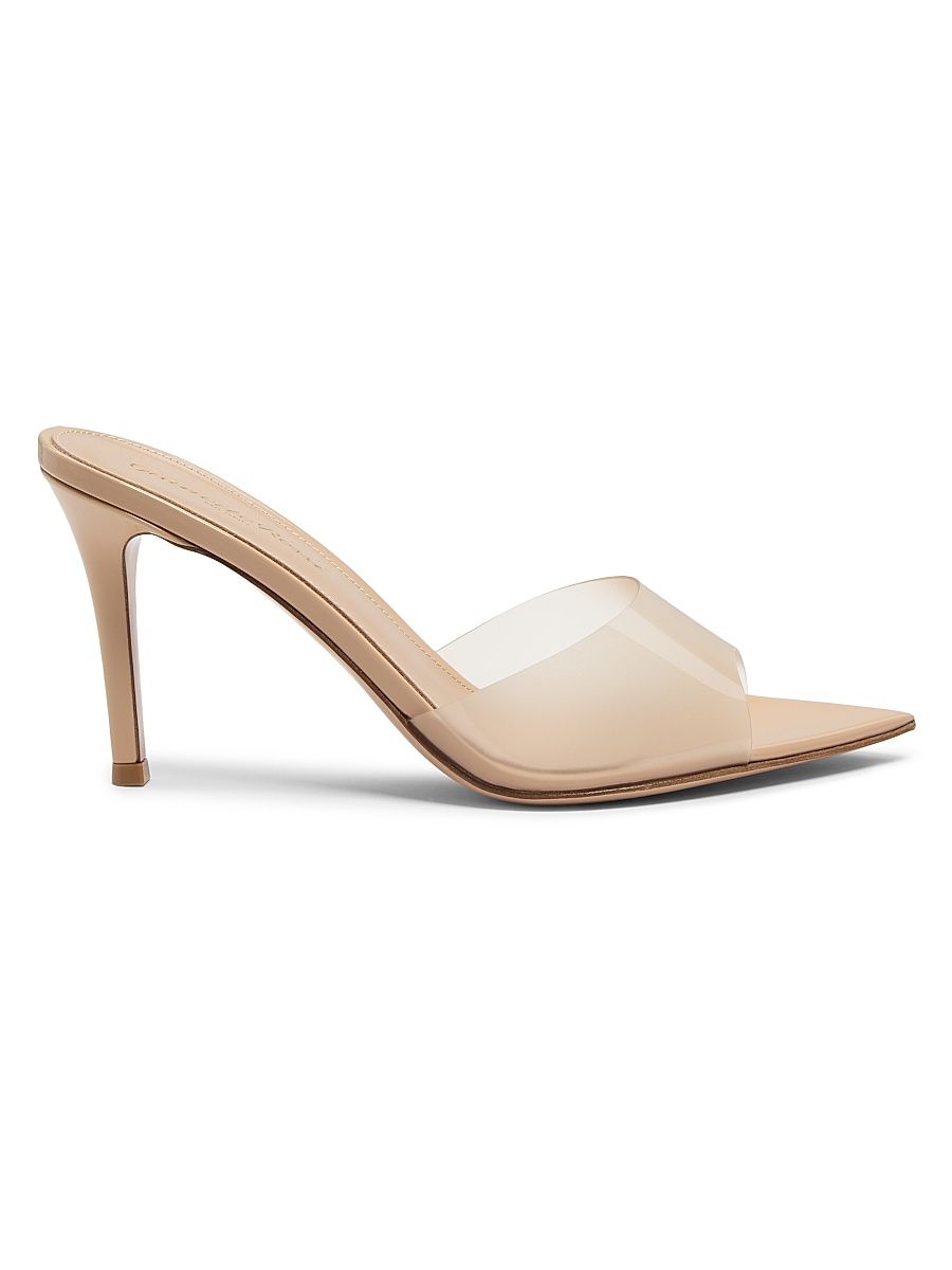 Women's Elle 85MM Heeled Mules - Beige - Size 11.5
