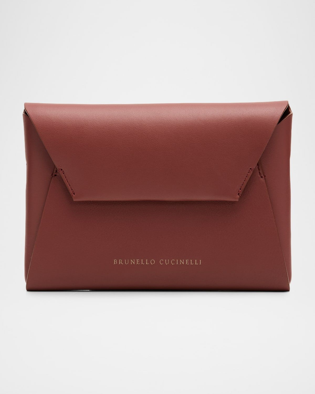 Leather Envelope Pochette Clutch Bag